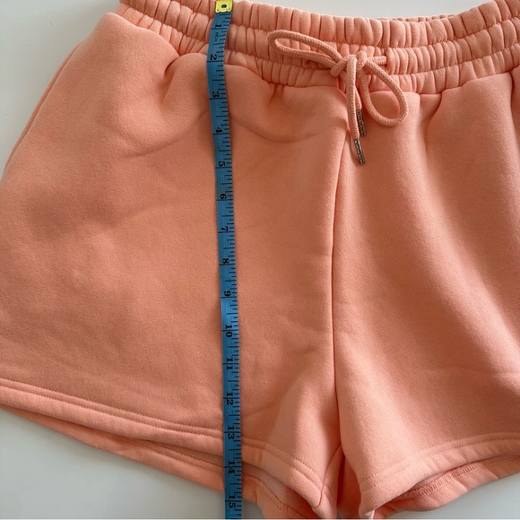 NWOT Comfrt Collection Pastel Edit Heavyweight Sweat Shorts - Coral - Picture 8 of 8